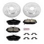 PowerStop K5941 Z23 Daily Driver Carbon-Fiber Ceramic Brake Pad and Drilled & Slotted Rotor Kit