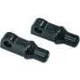 Kuryakyn 8887 Tapered Peg Adapter Black