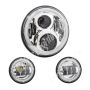 Letric Lighting LLC-ILHK-7CH 7in Led Chrome Full-Halo Indian