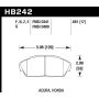 Hawk Performance HB242N.661 HP Plus Disc Brake Pad