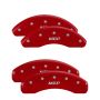 MGP 32014SMGPRD 4 Caliper Covers Engraved Front & Rear  Red finish silver ch