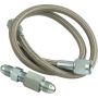 QUICKCAR RACING PRODUCTS QRP61-71024 Gauge Line Kit- 24in Ste el Braided Line and fitt