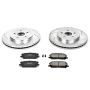 PowerStop K196 Z23 Daily Driver Carbon-Fiber Ceramic Brake Pad and Drilled & Slotted Rotor Kit