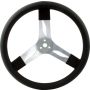 QUICKCAR RACING PRODUCTS QRP68-002 17in Steering Wheel Alum Black