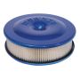 Moroso 66305 Race/Street Air Cleaner - 8-1/2in x 2-3/8in Filter - Aluminum - Blue Powder Coat