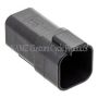 NAMZ DR-6B Deutsch DT Series 6-Wire Receptacle & Wedgelock - Black (Repl. HD 72106-94BK)