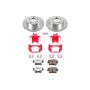 PowerStop KC1719-26 Z26 Street Performance Ceramic Brake Pad, Drilled Slotted Rotor, and Caliper Kit