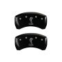 MGP 10203RSNKBK Rear set 2 Caliper Covers Engraved Rear Tiffany Snake Black finish silver ch