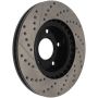 StopTech 1/02-05 Infiniti G35 (alloy disc) / 6/02-05 Nissan 350Z Slotted & Drilled Right Front Rotor