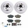 PowerStop CRK7968 Genuine Geomet Coated Rotor and Carbon-Fiber Ceramic Brake Pad Kit