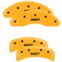 MGP 4 Caliper Covers Engraved Front & Rear MGP Yellow Finish Black Characters 1991 BMW 325