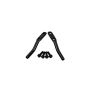 Kentrol 97-06 Jeep Wrangler TJ Door Strap Pins Pair - Powdercoat Black