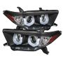 SPYDER 5075055 Projector Headlights - 3D DRL - Black