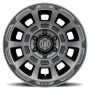 ICON Thrust 17x8.5 5x5 -6mm Offset 4.5in BS Smoked Satin Black Tint Wheel