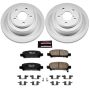 PowerStop CRK449 Genuine Geomet Coated Rotor and Low-Dust Ceramic Brake Pad Kit