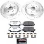 PowerStop K7216-26 Z26 Street Performance Ceramic Brake Pad and Drilled & Slotted Rotor Kit