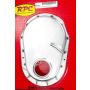 RACING POWER CO-PACKAGED RPCR8425 BBC 91-95 Alum Timing Chain Cover Polished