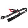 SpeedStrap 2In x 8Ft Ratchet Tie Down w/ Twisted Snap Hooks & Axle Strap Combo - Black