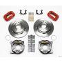 Wilwood 140-7143-R Forged Dynalite P/S Park Brake Kit Red Small Ford 2.66in Offset