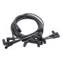 EDELBROCK EDE22702 Max Fire Plug Wire Set SBC w/HEI 90 Deg Black