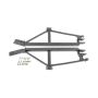 BMR Suspension SFC020H BMR 93-02 F-Body Non-Convertible Weld-On 4-Point Subframe Connectors - Black Hammertone