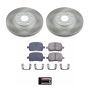 PowerStop SC1135 Semi-Coated Rotor and Low-Dust Ceramic Brake Pad Kit