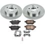 PowerStop KOE6097 OE Stock Replacement Low-Dust Ceramic Brake Pad and Rotor Kit