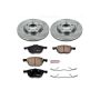 PowerStop KOE125 OE Stock Replacement Low-Dust Ceramic Brake Pad and Rotor Kit