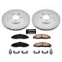 PowerStop CRK1547 Genuine Geomet Coated Rotor and Low-Dust Ceramic Brake Pad Kit