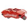 Wilwood 120-15585-RD Caliper-Forged Dynapro 5.25in Mount/ 4 - 1.98in Pistons/ .81in x 13.06in. Rotor - Red