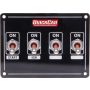 QUICKCAR RACING PRODUCTS QRP50-7411 Ignition Panel Extreme 4 Switch Dual Ignition