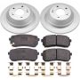 PowerStop CRK7213 Genuine Geomet Coated Rotor and Low-Dust Ceramic Brake Pad Kit