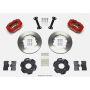 Wilwood 140-8695-R Forged Dynalite Front Hat Kit 11.00in Red Integra/Civic w/Fac.240mm Rtr