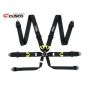 Cusco 00B CRH N6BK Universal 6 Point 3in Shoulder 3in Lap w/ Eyebolts (7/16-20UNF Thread) FIA Racing Harness- Blk