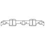 Cometic Gasket C15039-059 Cometic Chevrolet 348/409 W-Series Big Block V8 .059 Fiber Intake Manifold Gasket Set