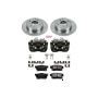 PowerStop KCOE1244 OE Stock Replacement Low-Dust Ceramic Brake Pad, Rotor and Caliper Kit