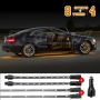 XKGLOW XK041005-A XK Glow Strip Single Color Underglow LED Accent Light Car/Truck Kit Amber - 8x24In Tube + 4x8In