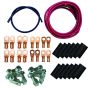 Moroso 74030 Billet Terminals Black Shrinks Remote Battery Cable Kit w/Positive & Negative Wires