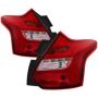 SPYDER 5085153 LED Tail Lights - Red Clear