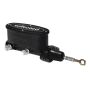 Wilwood 260-12900-BK High Volume Tandem M/C - 7/8in Bore Black-W/Pushrod - Early Mustang