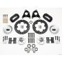 Wilwood 140-2713-BD Forged Dynalite Front Drag Kit Drilled Rotor CPD 65-72 A w/10in Drum