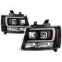 SPYDER 5086242 Projector Headlights - Version 2 - Switch Back Turn Signal Light Bar - Black
