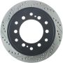 Stoptech 127.44128R Power Slot 03-09 Toyota 4 Runner / 03-09 Lexus GX470 Drilled & Slotted Right Rear Rotor