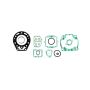 Athena P400250600221 97-05 Kawasaki Top End Gasket Kit