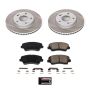 PowerStop SC7672 Semi-Coated Rotor and Low-Dust Ceramic Brake Pad Kit