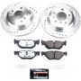 PowerStop K3001-26 Z26 Street Performance Ceramic Brake Pad and Drilled & Slotted Rotor Kit