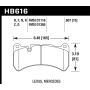 Hawk Performance HB616Z.607 Performance Ceramic Disc Brake Pad