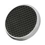 LOKAR LOKSPO-6071 Round Chrome Steel Brake Pad W/Rubber Insert