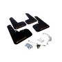 Rally Armor MF26-UR-BLK/OR Black Mud Flap/Orange Logo
