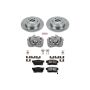 PowerStop KCOE1243B OE Stock Replacement Low-Dust Ceramic Brake Pad, Rotor and Caliper Kit